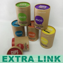 Крафт-бумаги Eco содружественный Логос печатание CMYK изготовленные на заказ картонные коробки олова для чая упаковывая